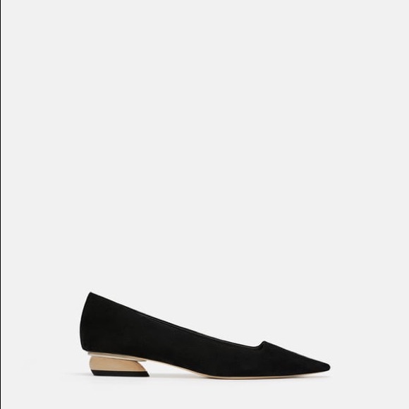 Zara Shoes - Zara ballet flats with wood look heel size 6